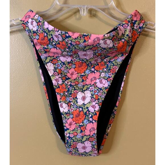 J. Crew High-Rise Cheeky Bikini Bottom - Liberty Meadow XXS - Picture 1 of 6